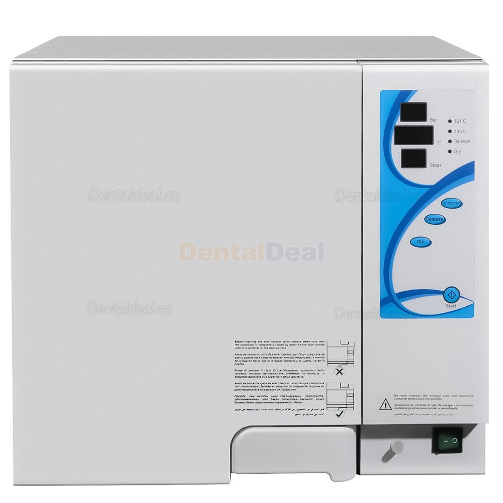 23L Table top Dental Autoclave Steam Sterilizer Class N with Drying Function